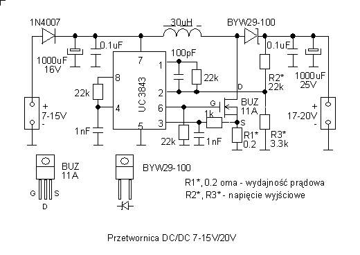 Схема включения uc3843an